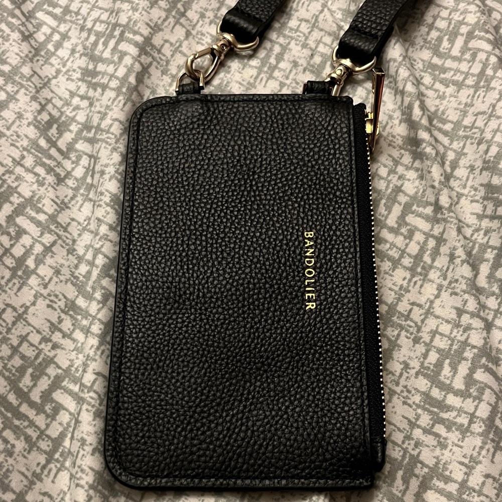 Bandolier Black Crossbody Leather Bag